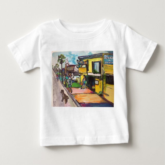 Camiseta Para Bebê Key West Painting (Frente)