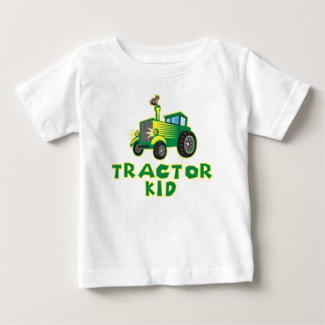 Camiseta Para Bebê Kid do Trator (Frente)