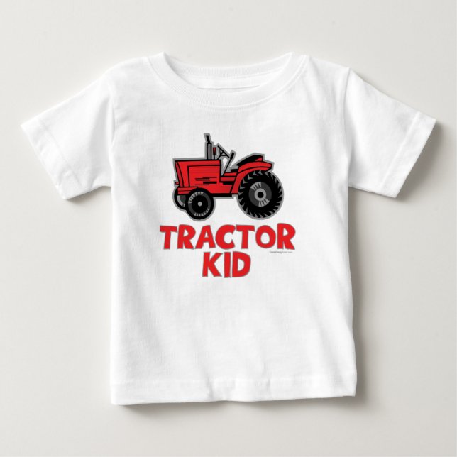 Camiseta Para Bebê Kid do Trator (Frente)