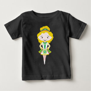 Camiseta Para Bebê KIDLETS: loura-dançarina irlandesa