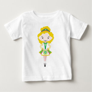 Camiseta Para Bebê KIDLETS: loura-dançarina irlandesa