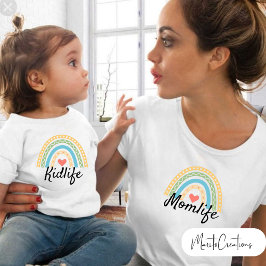 Camiseta Para Bebê kidlife t-shirt to make a couple with mum