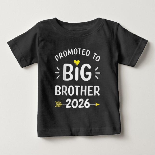 Camiseta Para Bebê Kids Big Brother 2026 Promoted To Big Brother 2026 (Frente)