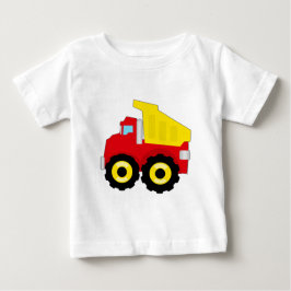 Camiseta Para Bebê Kids Construction Dumpcaminhão