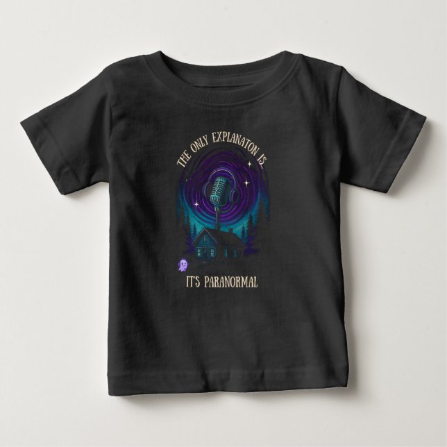 Camiseta Para Bebê Kid's Dark Shirt, Cabin (Frente)