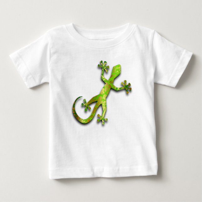 Camiseta Para Bebê Kids Gecko T-shirt (Frente)