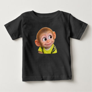 Camiseta Para Bebê kids t-shirt funny Monkey looking to the side