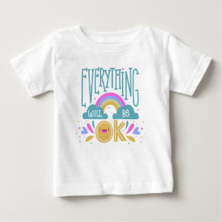 Camiseta Para Bebê Kids T-shirt Tudo vai ficar bem