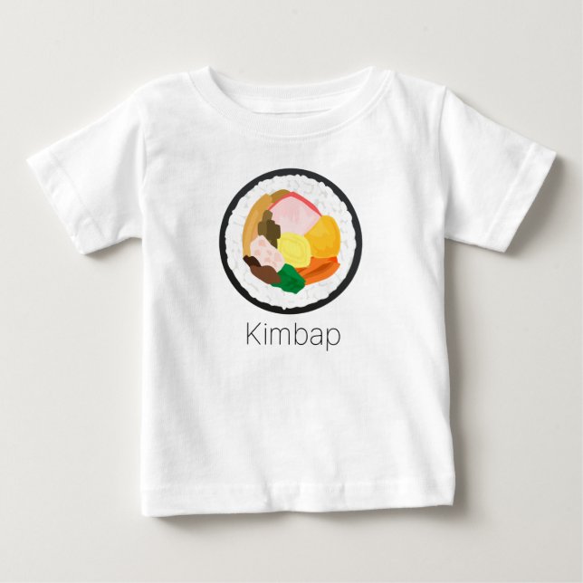 Camiseta Para Bebê Kimbap (Frente)