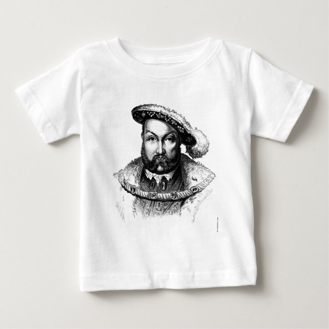 Camiseta Para Bebê King Henry VIII (Frente)