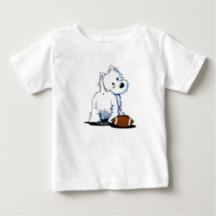 Camiseta Para Bebê KiniArt Westie Tailgate Baby Bodycase