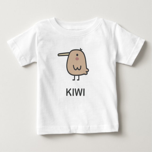 Camiseta Para Bebê Kiwi (Frente)