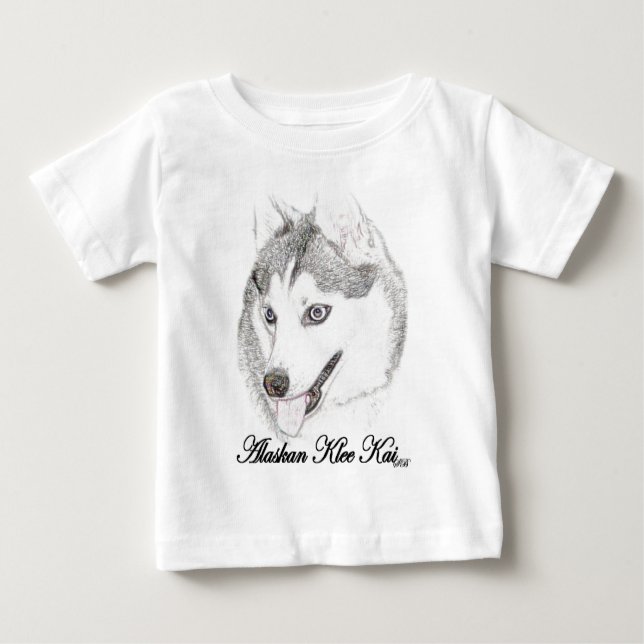 Camiseta Para Bebê Klee do Alasca Kai (Frente)