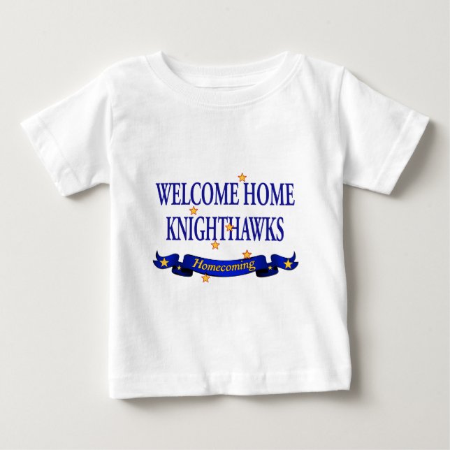 Camiseta Para Bebê Knighthawks Home bem-vindo (Frente)