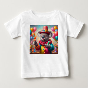 Camiseta Para Bebê Koala Clown
