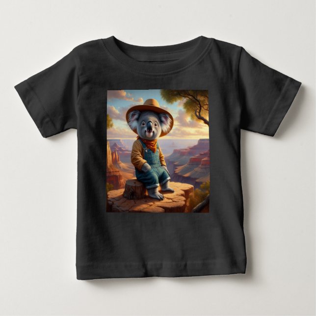 Camiseta Para Bebê Koala Grand Canyon (Frente)