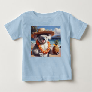 Camiseta Para Bebê Koala Luau