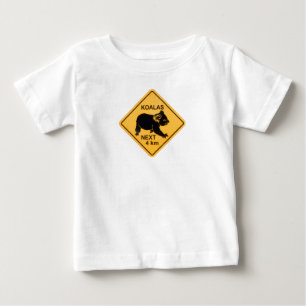 Camiseta Para Bebê Koalas Próximo Sinal De 4 Km