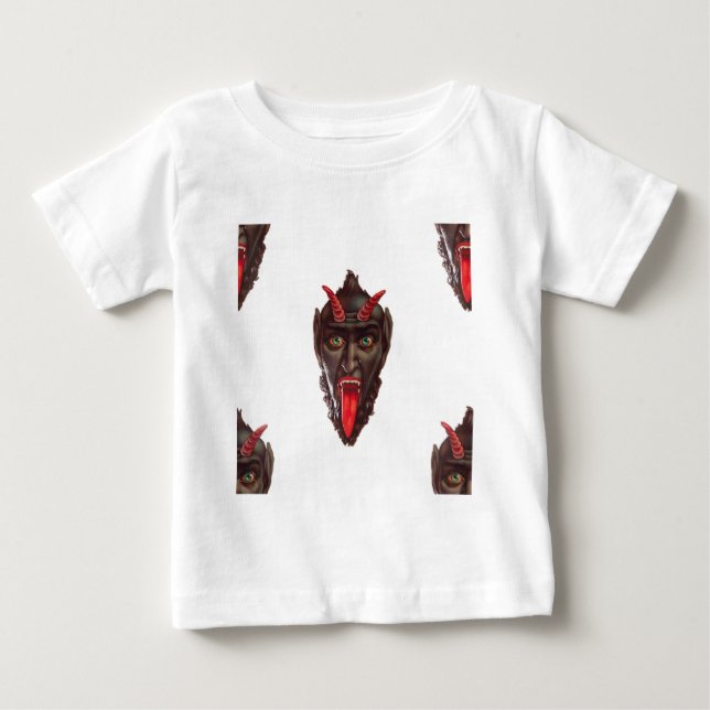 Camiseta Para Bebê krampus da vintage (Frente)