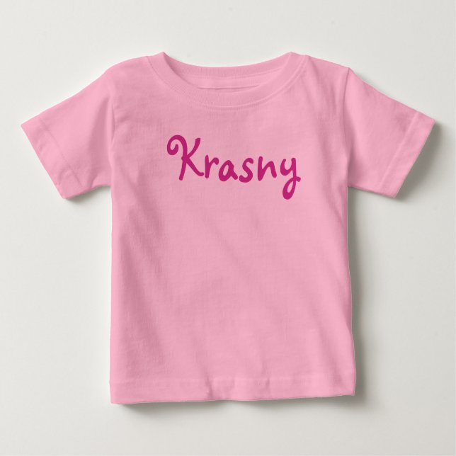 Camiseta Para Bebê Krasny (Frente)
