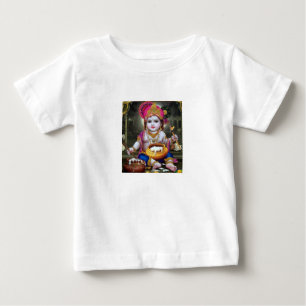 Camiseta Para Bebê krishna Baby T- Shirt