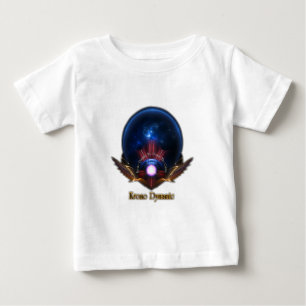 Camiseta Para Bebê Krono Dynamic Fractal Art