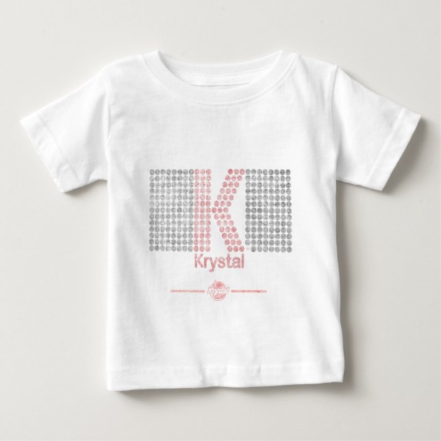 Camiseta Para Bebê Krystal K grande (Frente)