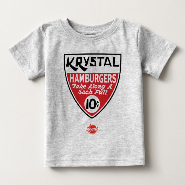 Camiseta Para Bebê Krystal protetor de 10 centavos (Frente)
