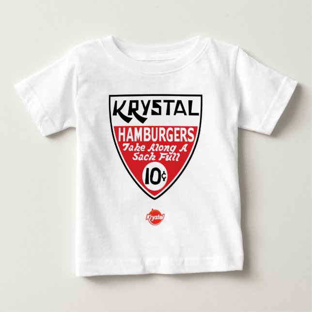 Camiseta Para Bebê Krystal protetor de 10 centavos (Frente)
