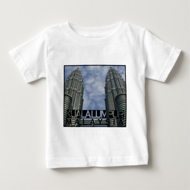 Camiseta Para Bebê Kuala Lumpur (Frente)