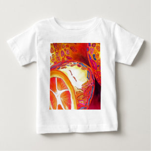 Camiseta Para Bebê Kumquats orange fruta