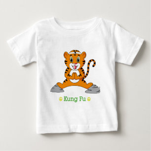 Camiseta Para Bebê Kung Fu Tiger™ Clothing