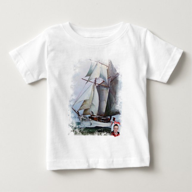 Camiseta Para Bebê La Belle Poule (Frente)