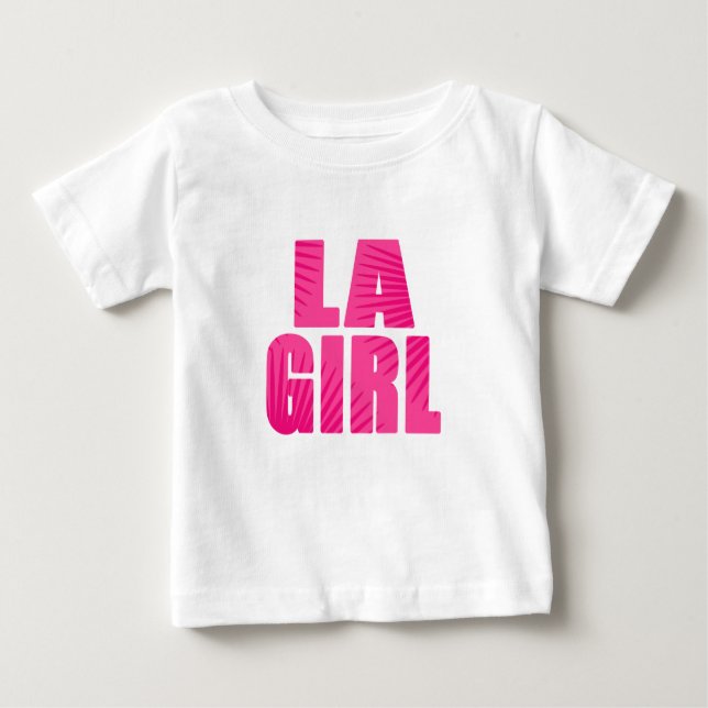 Camiseta Para Bebê LA Girl (Frente)