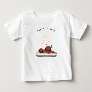 Camiseta Para Bebê La Vista massa do Meatball feliz da "! "