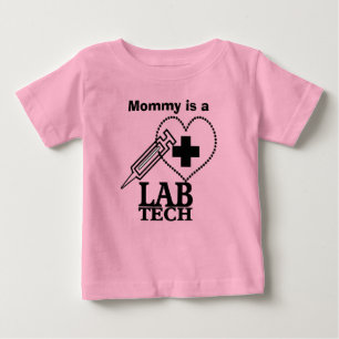 CAMISETA PARA BEBÊ LAB TECNT HEARINGE LOGO - CIENTISTA LABORATORIAL