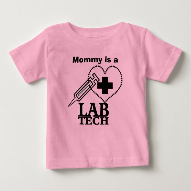 CAMISETA PARA BEBÊ LAB TECNT HEARINGE LOGO - CIENTISTA LABORATORIAL (Frente)