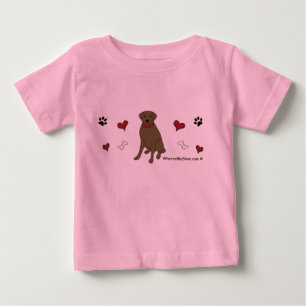 Camiseta Para Bebê laboratório de chocolate