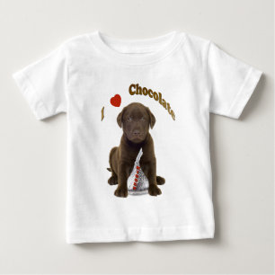 Camiseta Para Bebê Laboratório De Chocolate Eu Adoro Beijinhos De Ch