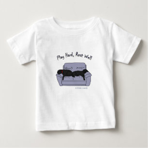 Camiseta Para Bebê laboratórios pretos