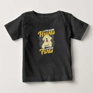 Camiseta Para Bebê Labrador Retriever Roubando Corações