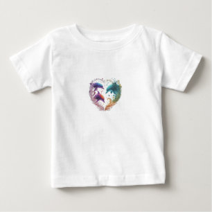 Camiseta Para Bebê Laço duradouro de amor entre irmã e irmão