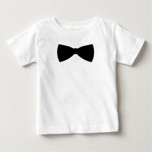 Camiseta Para Bebê laço preto