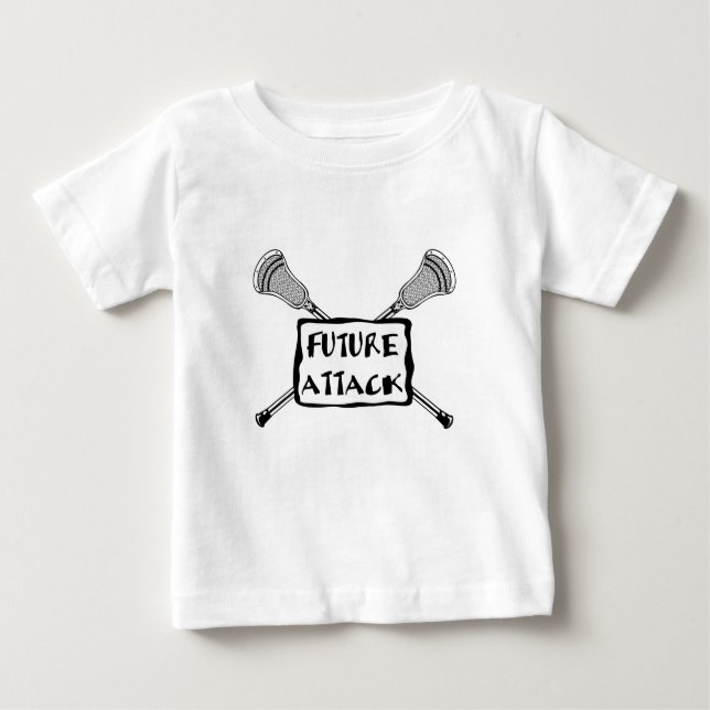 Camiseta Para Bebê Lacrosse Baby FutureAttack T-Shirt (Frente)