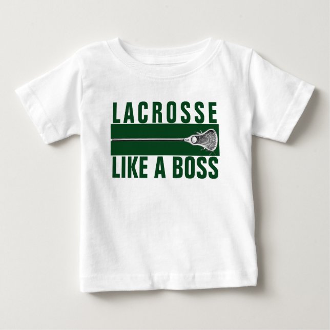 Camiseta Para Bebê Lacrosse Divertido (Frente)