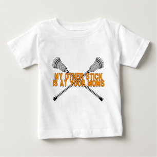 Camiseta Para Bebê Lacrosse minha outra vara