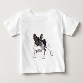 CAMISETA PARA BEBÊ LACUNA FRANCESA PRETA E BRANCA