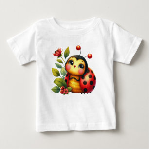 Camiseta Para Bebê Ladybug