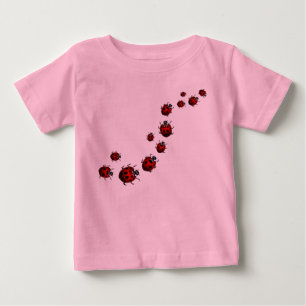 Camiseta Para Bebê Ladybug Baby Shirts Ladybug Bebê T-shirt Personali