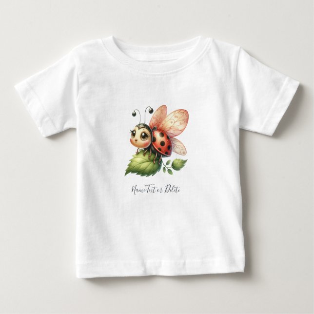 Camiseta Para Bebê Ladybug Baby T-Shirt (Frente)